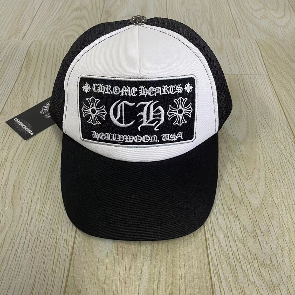 NWT Chrome Hearts CH Hollywood Trucker Hat